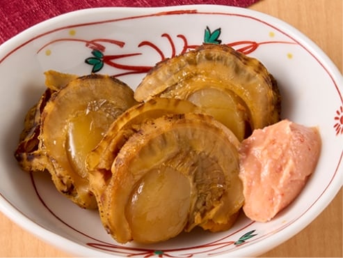 焼帆立の明太子クリーム和え
