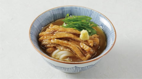 きつね餡かけのおうどん